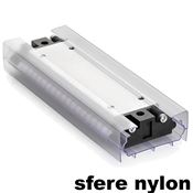 Immagine di guide accuride da0116rc carrello nylon lineari sfere nylon 60/100kg                                                                                           