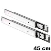 Immagine di guide accuride 3000 laterali cm  45 inox 18/8 telescopiche 45 kg                                                                                           