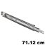 Immagine di guide accuride 9301e max heavy cm  71.12 zinc. telescopiche 261 kg                                                                                           