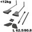 Immagine di appendiabiti conero 0-12 kg 62.5/ 80.8 nero portata max 14 kg.                                                                                           
