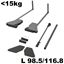 Immagine di appendiabiti conero 4-15 kg 98.5/116.8 nero portata max 17 kg.                                                                                           