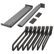 Immagine di portapantaloni conero laterale p475 l457 nero 7 staffe c/guida                                                                                           