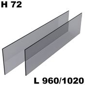 Immagine di vetri conero cassetto h  72 l 960/1020 fume' temperati                                                                                           