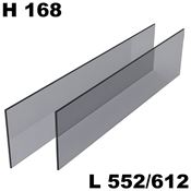 Immagine di vetri conero cassetto h 168 l 552/ 612 fume' temperati                                                                                           