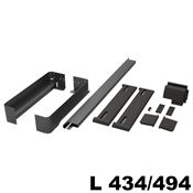Immagine di portapantaloni conero telai l 434/ 494 nero estraibile p475 s/guide                                                                                           