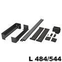 Immagine di portapantaloni conero telai l 484/ 544 nero estraibile p475 s/guide                                                                                           