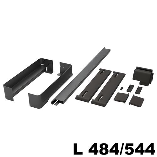 Immagine di portapantaloni conero telai l 484/ 544 nero estraibile p475 s/guide                                                                                           