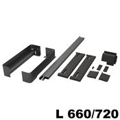 Immagine di portapantaloni conero telai l 660/ 720 nero estraibile p475 s/guide                                                                                           