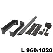 Immagine di portapantaloni conero telai l 960/1020 nero estraibile p475 s/guide                                                                                           