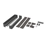 Immagine di spondine conero cassetto h  72 mm 450 nero s/guide                                                                                           