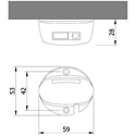 Immagine di appendiabiti servetto i3 75/120 bianco/bi elettrico c/telecomando                                                                                           