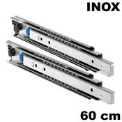 Immagine di guide accuride 5321 heavy cm  60 inox telescopiche 120/150 kg                                                                                           