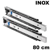 Immagine di guide accuride 5321 heavy cm  80 inox telescopiche 100 kg                                                                                           