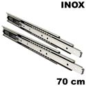 Immagine di guide accuride 5321 ec soft cm  70 inox ammortizzata portata 85/100k                                                                                           