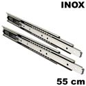 Immagine di guide accuride 5321 ec soft cm  55 inox ammortizzata portata 72/85kg                                                                                           