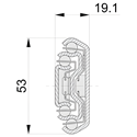 Immagine di guide accuride 5321 ec soft cm  55 inox ammortizzata portata 72/85kg                                                                                           
