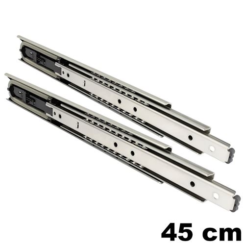 Immagine di guide accuride 5321 ec soft cm  45 zincato ammortizzata portata 55/65kg                                                                                           