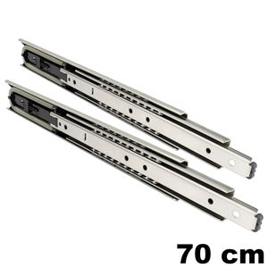 Immagine di guide accuride 5321 ec soft cm  70 zincato ammortizzata portata 85/100k                                                                                           