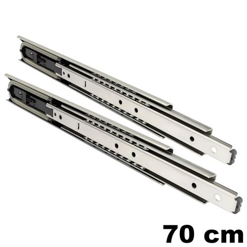 Immagine di guide accuride 5321 ec soft cm  70 zincato ammortizzata portata 85/100k                                                                                           