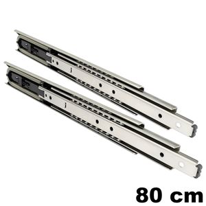 Immagine di guide accuride 5321 ec soft cm  80 zincato ammortizzata portata 75/90kg                                                                                           
