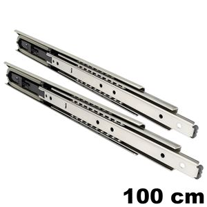 Immagine di guide accuride 5321 ec soft cm 100 zincato ammortizzata portata 65/80kg                                                                                           