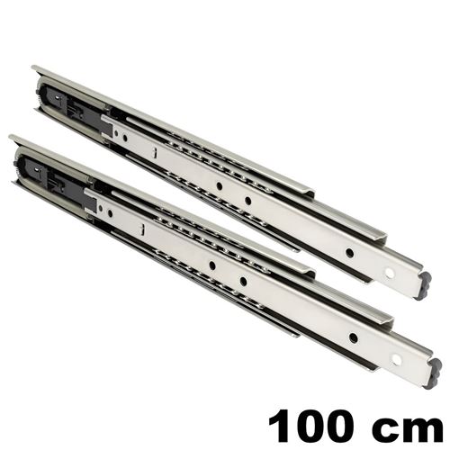 Immagine di guide accuride 5321 ec soft cm 100 zincato ammortizzata portata 65/80kg                                                                                           