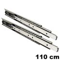 Immagine di guide accuride 5321 ec soft cm 110 zincato ammortizzata portata 60/75kg                                                                                           