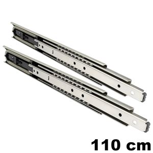 Immagine di guide accuride 5321 ec soft cm 110 zincato ammortizzata portata 60/75kg                                                                                           