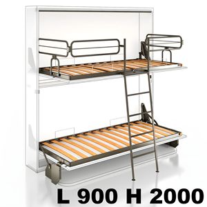 Immagine di reti letti tagadà desk  900 x 2000 x letti castello c/scaletta                                                                                           