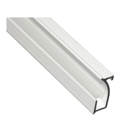 Immagine di profili strip led reflex c/cov cm. 300 argento incasso c/schermo opalino                                                                                           