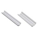 Immagine di profili strip led glax cm. 200 argento incasso orientabile                                                                                           