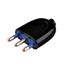 Immagine di spine elettriche diritte 16 amp. nero 250 v                                                                                           