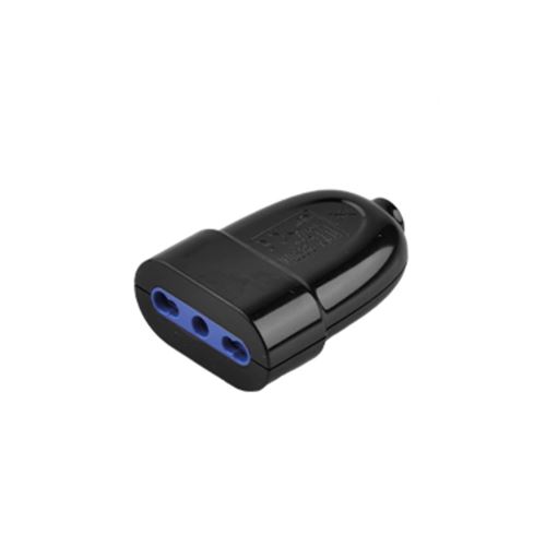Immagine di prese elettriche diritte bipasso nero 10/16 amp. 250 v                                                                                           