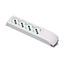 Immagine di prese multiple tech 4p s/cavo bianco 4 out bipasso/de                                                                                           