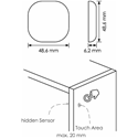 Immagine di interruttori pushpower c/cavo touch hidden cablato c/accessori                                                                                           