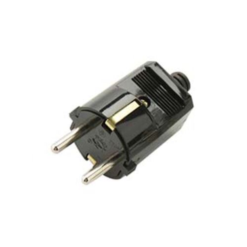 Immagine di spine elettriche schuko 16 amp. nero 250 v                                                                                           