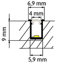 Immagine di Strip led PROFIL 24V DC