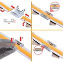 Immagine di strip led cob mm 8 connettori diritto conf. 5 pz                                                                                           