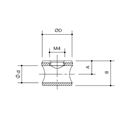 Immagine di barilotti fixba sb diam.  8 h  7 i  5 zinc. s/grano s/bordo                                                                                           