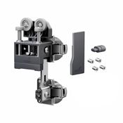 Immagine di guarniture ante libro wing l light dx s/molla set 1 anta antracite                                                                                           