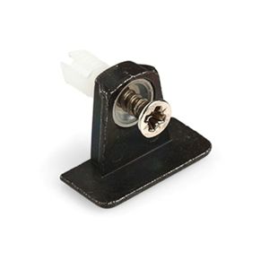 Immagine di portaripiani ripax dubel mm 5 h 20 zinc. nero c/bussola e vite preinserita