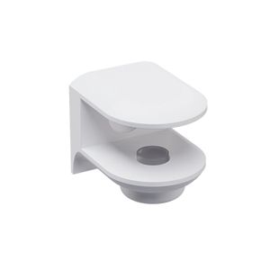 Immagine di reggimensole m03 metallo bianco opaco x cristalli mm. 6/11                                                                                           