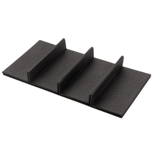 Immagine di inserti luxury orizontal split 236x136 grigio 4 scomparti ecopelle                                                                                           