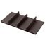 Immagine di inserti luxury orizontal split 262x136 moka 4 scomparti ecopelle                                                                                           