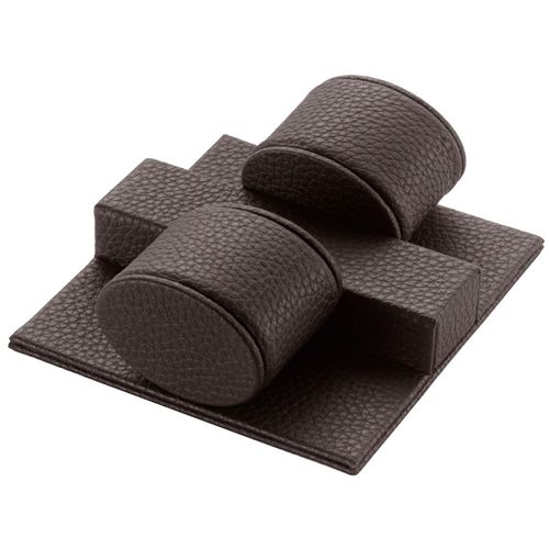 Immagine di inserti luxury porta orologi 126x136 moka ecopelle                                                                                           