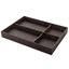 Immagine di vassoi luxury 4 scomparti h 50 300x410 moka multiuso ecopelle                                                                                           