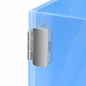 Immagine di Cerniere Showcase 3D vetro/vetro battuta 3 mm