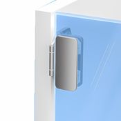 Immagine di Cerniere Showcase 3D legno/vetro  per anta in luce