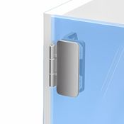 Immagine di Cerniere Showcase 3D legno/vetro battuta 3 mm