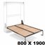Immagine di reti letti ghost  800 x 1900 x letti verticali                                                                                           